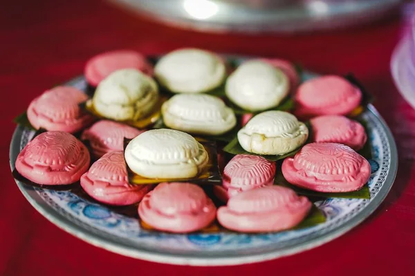 Ang Koo Kueh Une Cuisine Traditionnelle Chinoise Sarawak Composée Riz — Photo