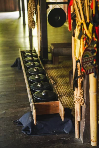 사라왁에서 민족중 이바나 사람들의 전통가옥 — 스톡 사진