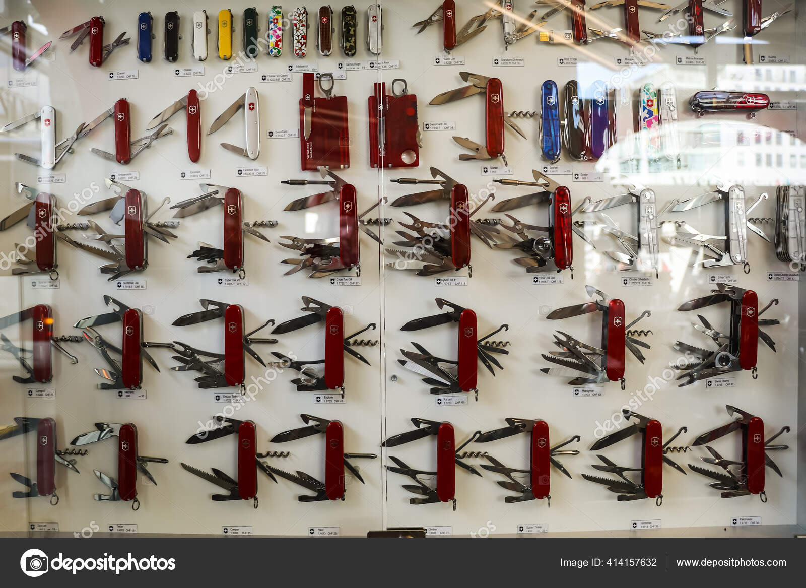 Swiss army knife shop display sales