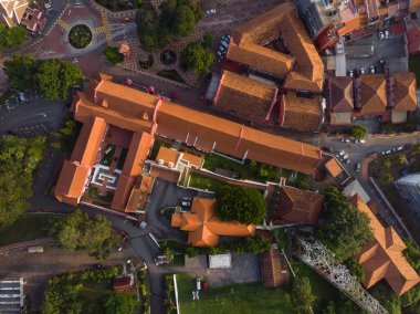 Stadthuys binasının hava manzarası, Malacca
