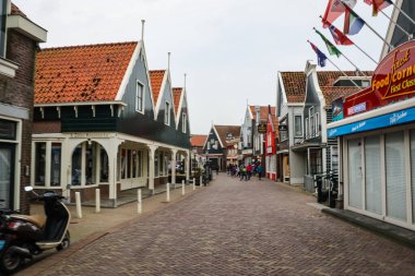 Hollanda, Volendam 'da manzara manzarası