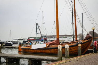 Hollanda, Volendam 'da manzara manzarası