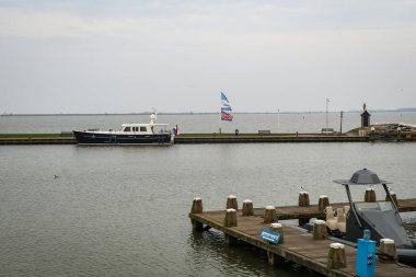 Hollanda, Volendam 'da manzara manzarası