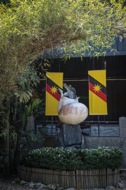 Jong Timsah Çiftliği 'nin girişi, Kuching, Sarawak, Malezya