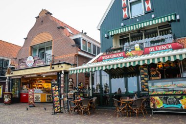Hollanda, Volendam 'da manzara manzarası