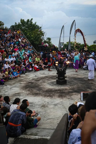 Kecak Fire Dance Jedním Balis Nejikoničtějších Uměleckých Představení Známý Pro — Stock fotografie