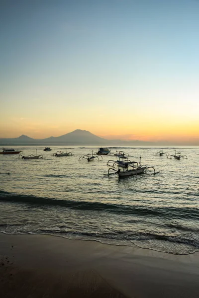 Nascer Sol Sanur Sindhu Beach Bali — Fotografia de Stock