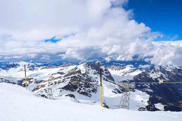 Las Montañas Nevadas Monte Titlis Suiza — Foto de Stock