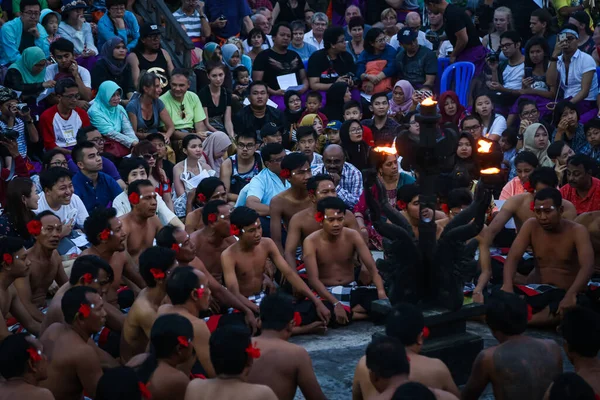 Kecak Fire Dance Jedním Balis Nejikoničtějších Uměleckých Představení Známý Pro — Stock fotografie