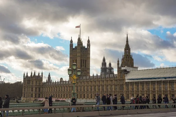 Abbazia Westminster Londra Una Giornata Nuvolosa — Foto Stock