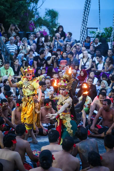 Kecak Fire Dance Jedním Balis Nejikoničtějších Uměleckých Představení Známý Pro — Stock fotografie