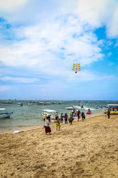 Plan Grand Angle Pandawa Beach Bali Avec Des Parasols Sur — Photo
