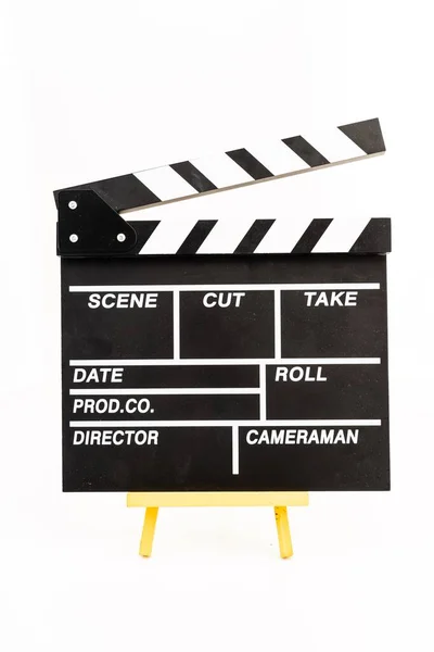Clapperboard Isolated White Background — Stock Photo, Image