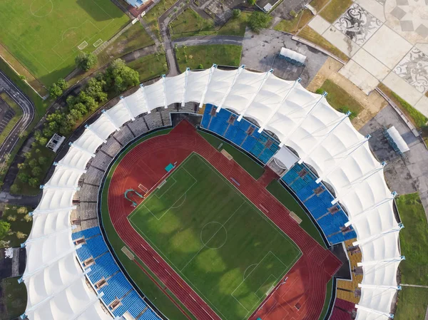 Sarawak Eyalet Stadyumu Nun Tepeden Aşağı Hava Manzarası Veya Negeri — Stok fotoğraf