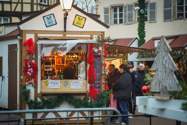 Prachtige Stad Alsace Colmar Tijdens Kerstmis — Stockfoto