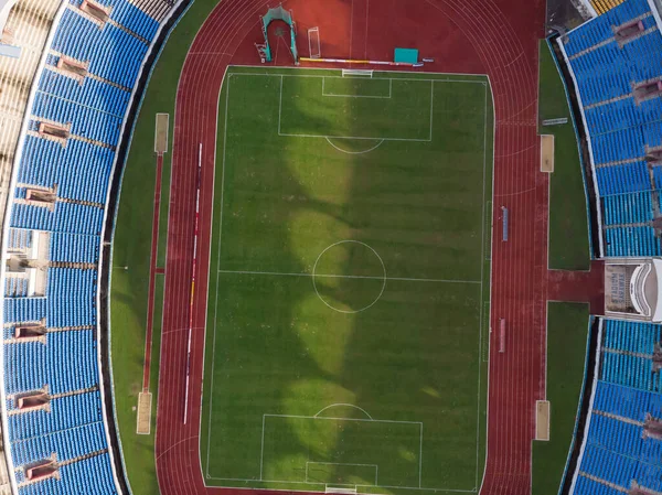 Vista Aérea Arriba Hacia Abajo Del Estadio Estatal Sarawak Conocido —  Fotos de Stock