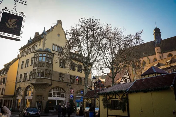 Prachtige Stad Alsace Colmar Tijdens Kerstmis — Stockfoto