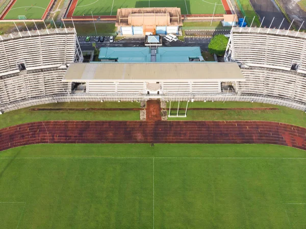 Vista Aérea Arriba Hacia Abajo Del Estadio Estatal Sarawak Conocido — Foto de Stock