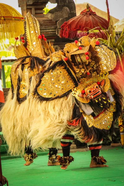 Baile Tradicional Balinés Barong Las Actuaciones Tradicionales Danza Barong Retratado —  Fotos de Stock