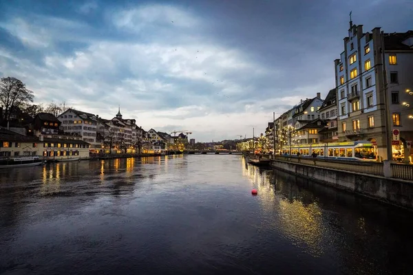 Kota Zurich Yang Indah Dawn — Stok Foto