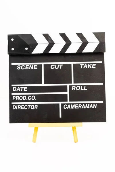 Clapperboard Isolated White Background — Stock Photo, Image