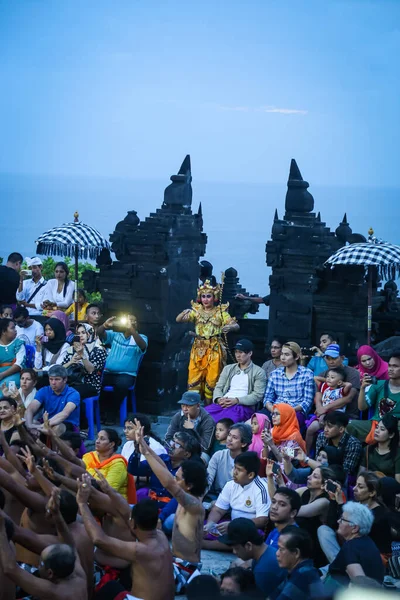 Kecak Fire Dance Jedním Balis Nejikoničtějších Uměleckých Představení Známý Pro — Stock fotografie