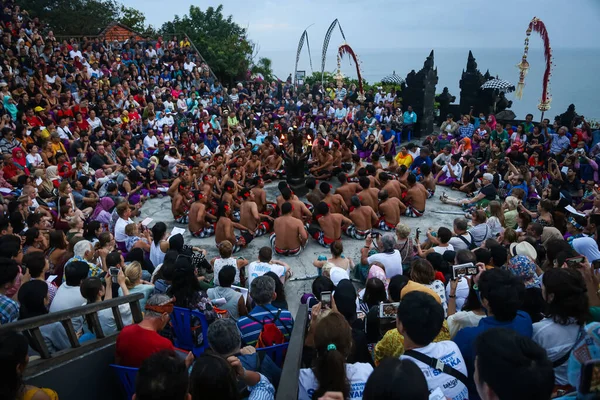 Kecak Fire Dance Jedním Balis Nejikoničtějších Uměleckých Představení Známý Pro — Stock fotografie