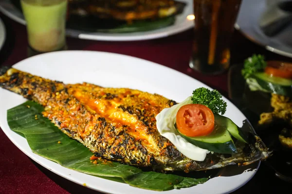 Seafood dinner served at Jimbaran Beach, Bali