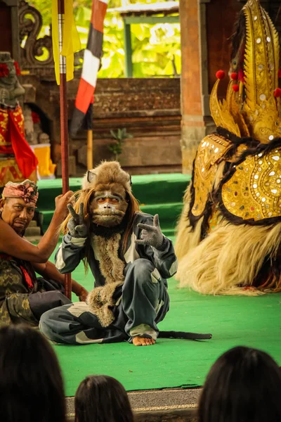 Baile Tradicional Balinés Barong Las Actuaciones Tradicionales Danza Barong Retratado —  Fotos de Stock