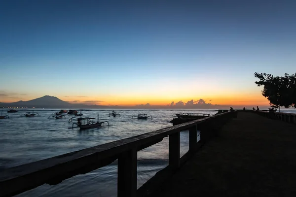 Sunrise Sanur Sindhu Beach Bali — Stock Photo, Image