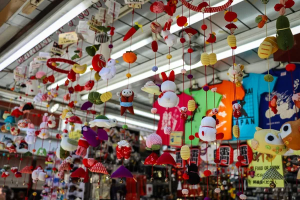 Tokiói Asakusa Utcaképe Asakusa Hely Ahol Emberek Szuvenírt Élelmiszereket Vásárolnak — Stock Fotó