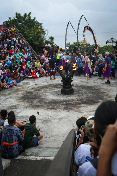 Kecak Fire Dance Jedním Balis Nejikoničtějších Uměleckých Představení Známý Pro — Stock fotografie