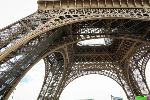 Torre Eiffel Una Torre Celosía Hierro Forjado Campo Marte París — Foto de Stock