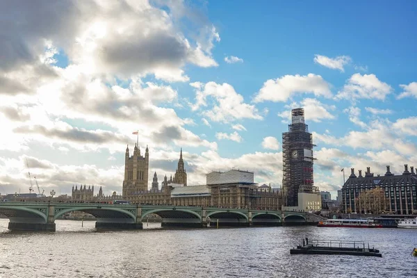 Die Westminster Abbey London Einem Bewölkten Tag — Stockfoto