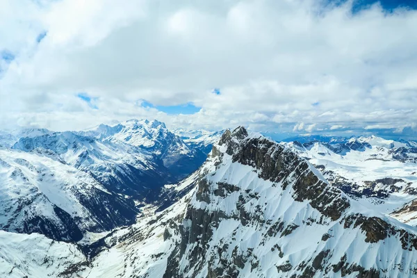 Die Schneebedeckten Berge Titlis Schweiz — Stockfoto