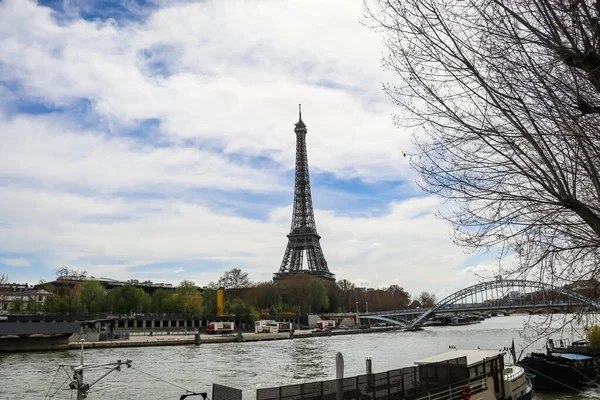 Eiffel Tower Wrought Iron Lattice Tower Champ Mars Paris France — Stock Photo, Image