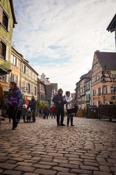 Het Prachtige Dorp Riquewihr Frankrijk — Stockfoto