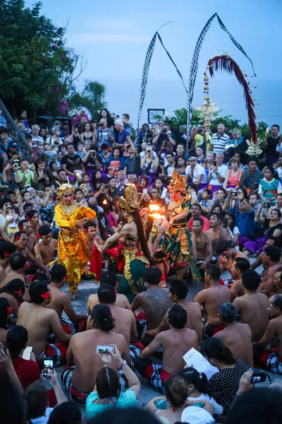 Kecak Fire Dance Een Van Meest Iconische Kunstuitvoeringen Van Balis — Stockfoto