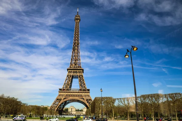 Torre Eiffel Una Torre Celosía Hierro Forjado Campo Marte París — Foto de Stock