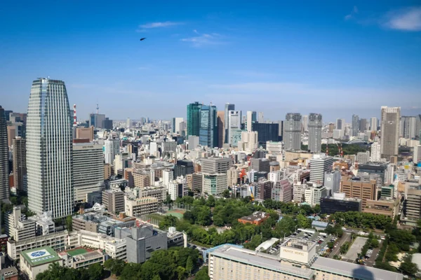 東京タワーの上から見た東京シティ — ストック写真