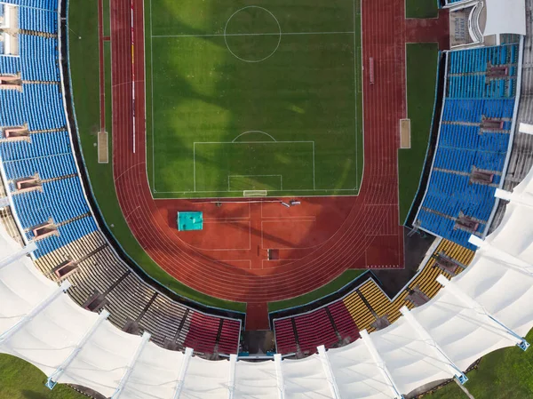 Vista Aérea Arriba Hacia Abajo Del Estadio Estatal Sarawak Conocido —  Fotos de Stock