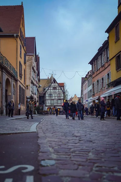 Beautiful Town Alsace Colmar Christmas — Stock Photo, Image