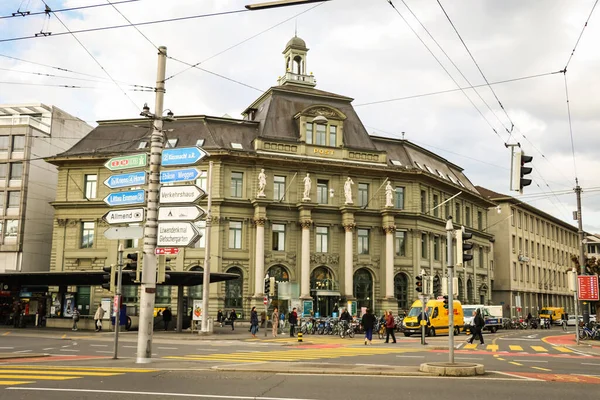 Luzern Een Plaats Het Zwitserse Kanton Wallis Maakt Deel Uit — Stockfoto