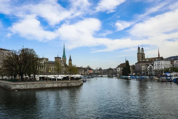 Den Vackra Staden Zürich Schweiz — Stockfoto