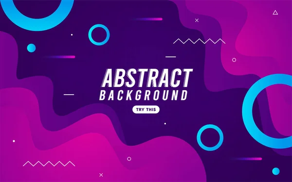 Modern Abstract Dynamic Background Fluid Shapes Composition Purple Color Vector — Stock Vector