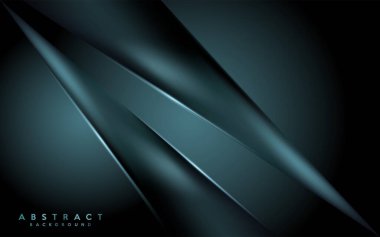 Koyu yeşil arka plan, soyut modern şekil kesim tasarımı. Grafik tasarım ögesi,