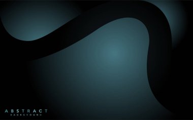 Koyu yeşil arka plan, soyut modern şekil kesim tasarımı. Grafik tasarım ögesi,