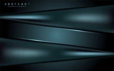 Koyu yeşil arka plan, soyut modern şekil kesim tasarımı. Grafik tasarım ögesi,