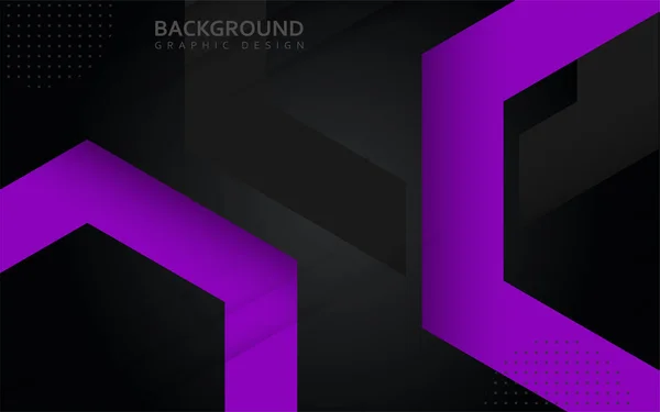 Современный Фиолетовый Черный Геометрический Фон Абстрактным Стилем Векторная Графика — стоковый вектор
