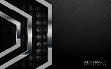 Modern parlak gümüş örtülü katman arka plan. soyut geometrik şekil arkaplanı